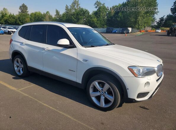 5UXWX9C56H0T08446 2017 BMW X3 White Front right