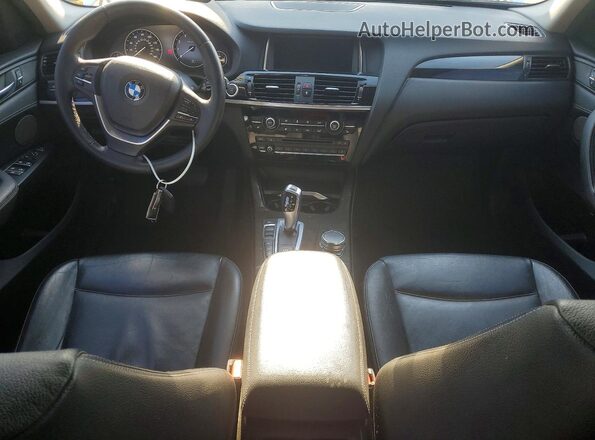 5UXWX9C56H0T08446 2017 BMW X3 White Dashboard view