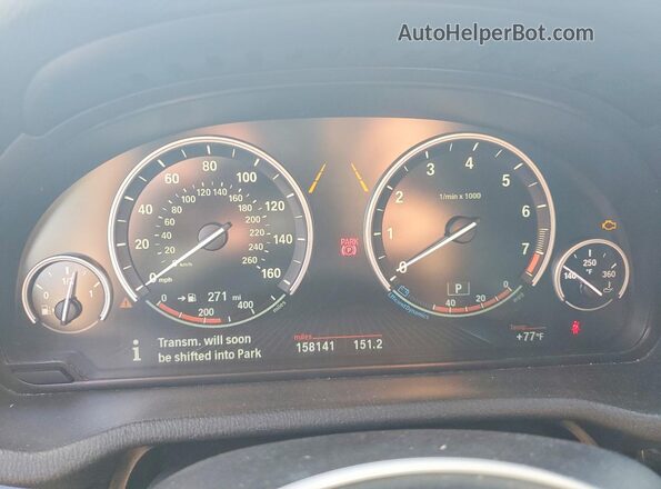 5UXWX9C56H0T08446 2017 BMW X3 White Instrument cluster view