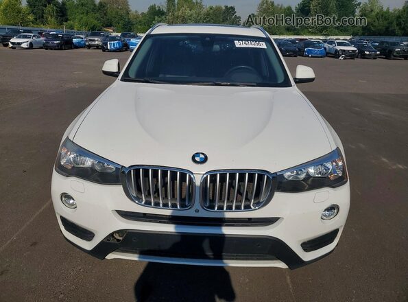 5UXWX9C56H0T08446 2017 BMW X3 White Front view
