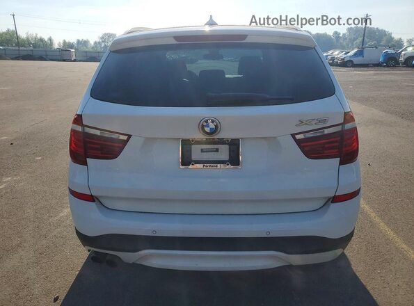 5UXWX9C56H0T08446 2017 BMW X3 White Rear view