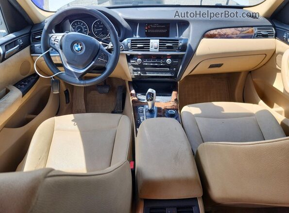 5UXWX9C57G0D63392 2016 BMW X3 White Առջևի վահանակի տեսք