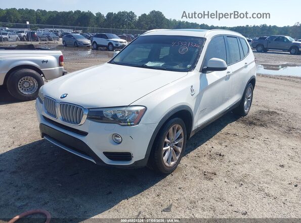 5UXWX9C57G0D84470 2016 BMW X3 Белый Передняя левая четверть