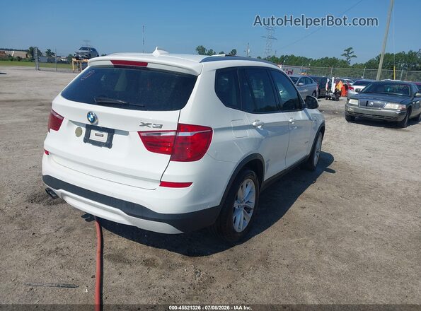 5UXWX9C57G0D84470 2016 BMW X3 Белый Задняя правая четверть
