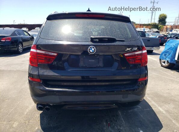 5UXWX9C58G0D65488 2016 BMW X3 Black Հետևի տեսք