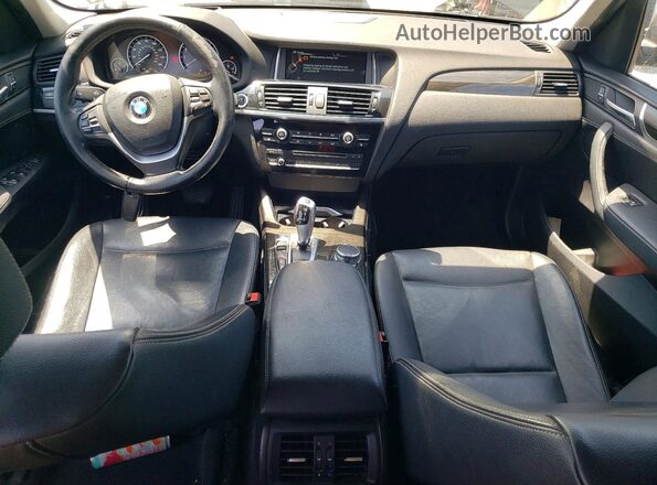 5UXWX9C58G0D65488 2016 BMW X3 Black Առջևի վահանակի տեսք