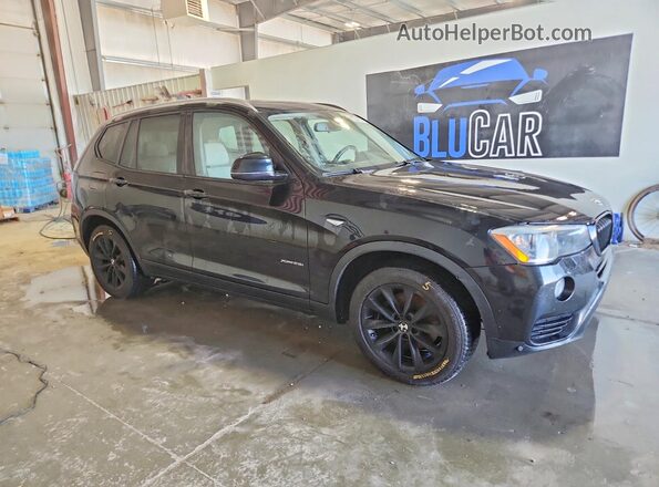 5UXWX9C58G0D78824 2016 BMW X3 Black Przód prawy