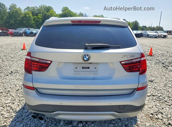 5UXWX9C59G0D75267 2016 BMW X3 Silver Вид ззаду