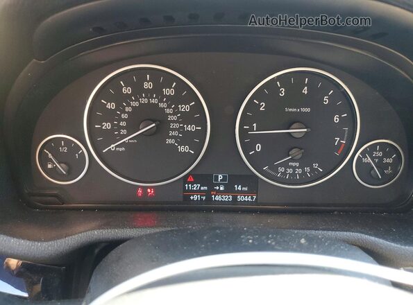 5UXWX9C59G0D75267 2016 BMW X3 Silver Вид щитка приладів