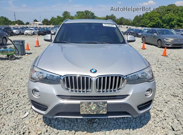 5UXWX9C59G0D75267 2016 BMW X3 Silver Вид спереду
