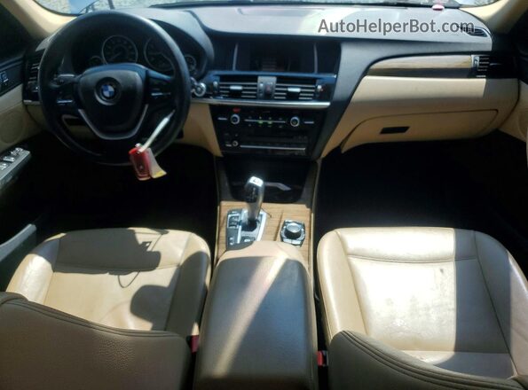 5UXWX9C59G0D75267 2016 BMW X3 Silver Вид панелі приладів