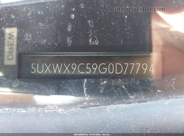5UXWX9C59G0D77794 2016 BMW X3 White 