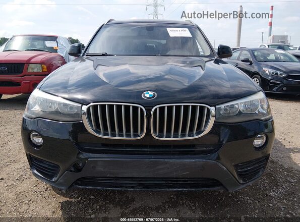 5UXWX9C59G0D89069 2016 BMW X3 Black Սարքավորումների վահանակի տեսք