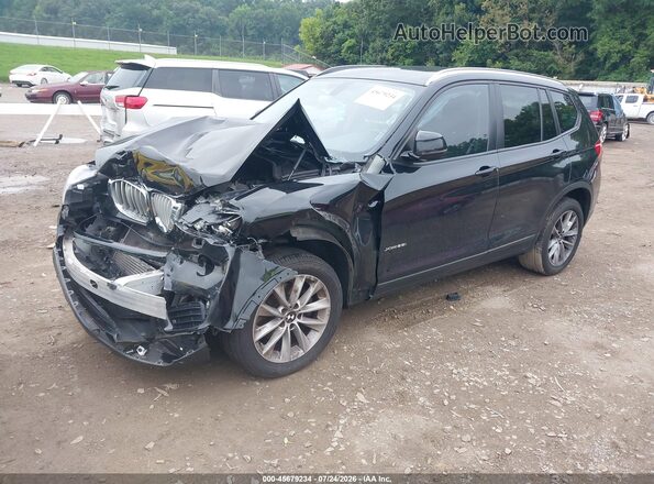 5UXWX9C59H0T13818 2017 BMW X3 Black Przód lewy
