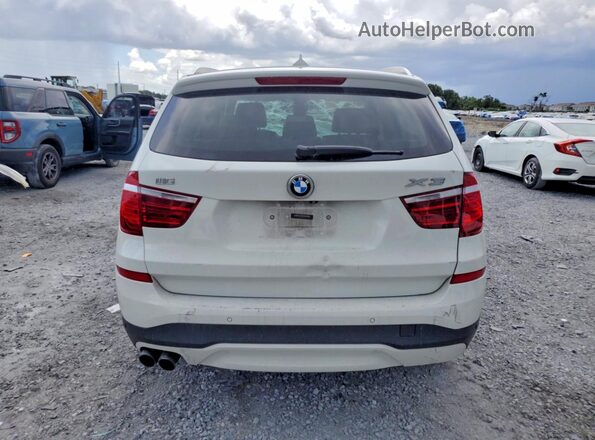 5UXWX9C5XG0D91266 2016 BMW X3 White უკანა ხედი