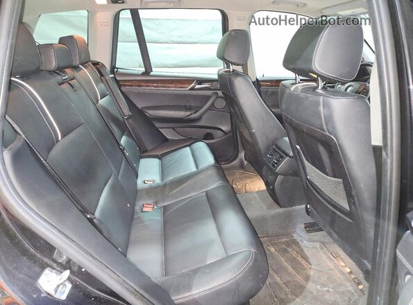 5UXWX9C5XG0D94717 2016 BMW X3 Black Rear interior view