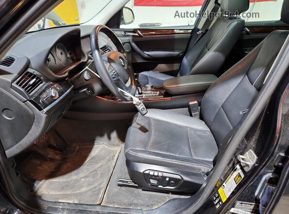 5UXWX9C5XG0D94717 2016 BMW X3 Black Front interior view