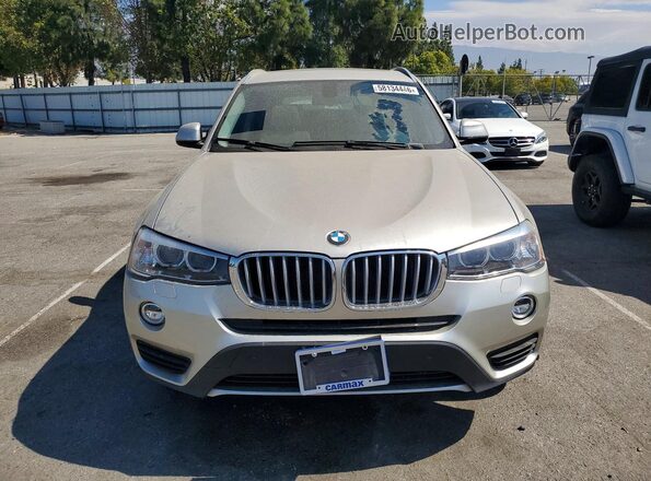 5UXWX9C5XH0D98803 2017 BMW X3 Beige Вид спереду