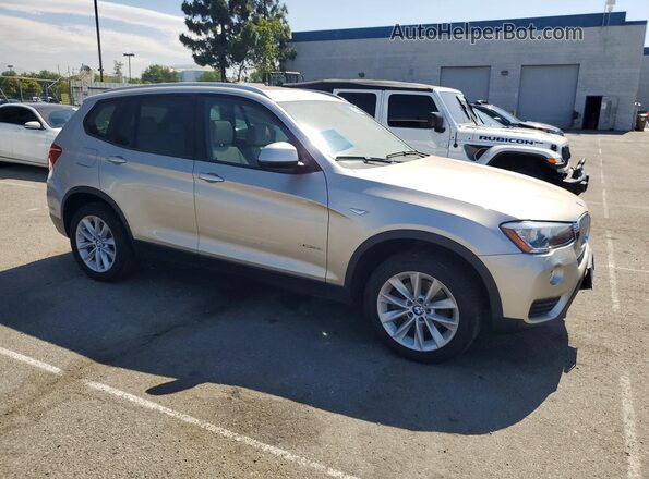 5UXWX9C5XH0D98803 2017 BMW X3 Beige Передня права чверть