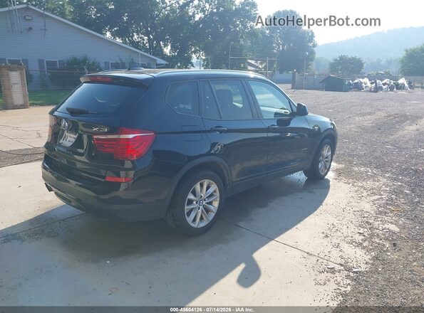 5UXWX9C5XH0T04531 2017 BMW X3 Black უკანა მარჯვენა