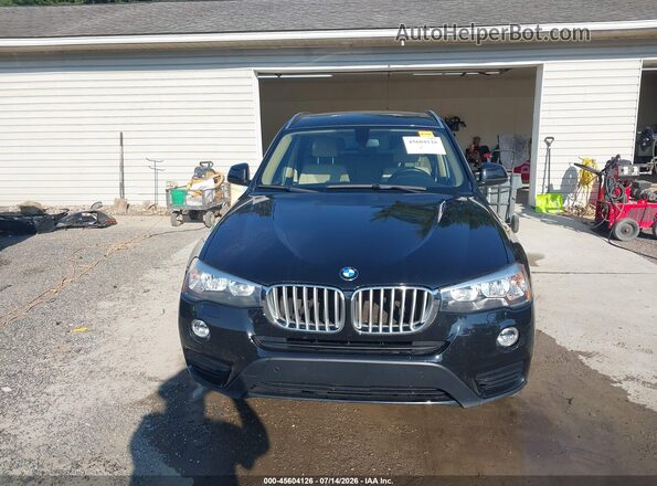 5UXWX9C5XH0T04531 2017 BMW X3 Black ხელსაწყოთა პანელის ხედი