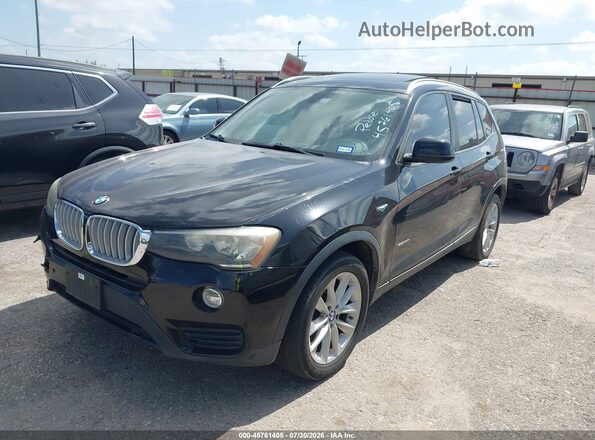 5UXWX9C5XH0T04741 2017 BMW X3 Черный Передняя левая четверть