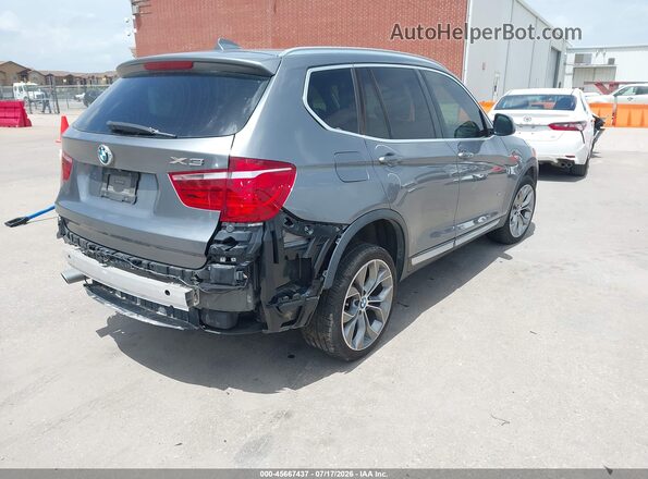 5UXWY3C51G0N87460 2016 BMW X3 Gray Հետևի աջ