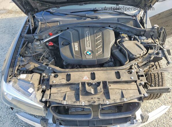 5UXWY3C53G0N88190 2016 BMW X3 Black Engine compartment view