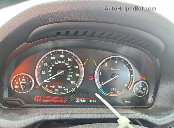 5UXWY3C55G0N86909 2016 BMW X3 Silver Widok zestawu wskaźników