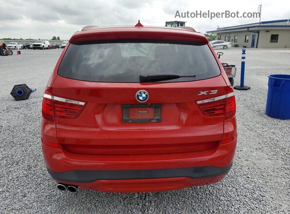 5UXWZ7C30H0V93822 2017 BMW X3 Red Widok z tyłu