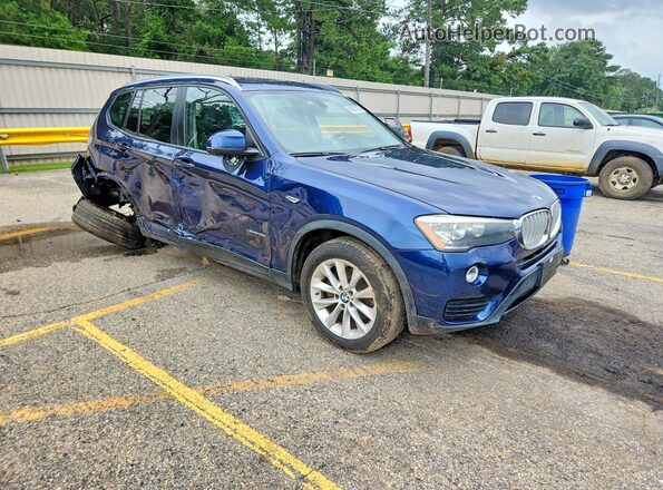 5UXWZ7C30H0V94095 2017 BMW X3 Blue Առջևի աջ
