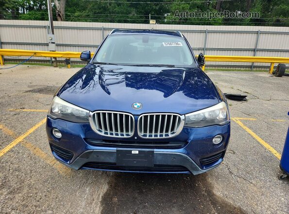 5UXWZ7C30H0V94095 2017 BMW X3 Blue Դիմացի տեսք