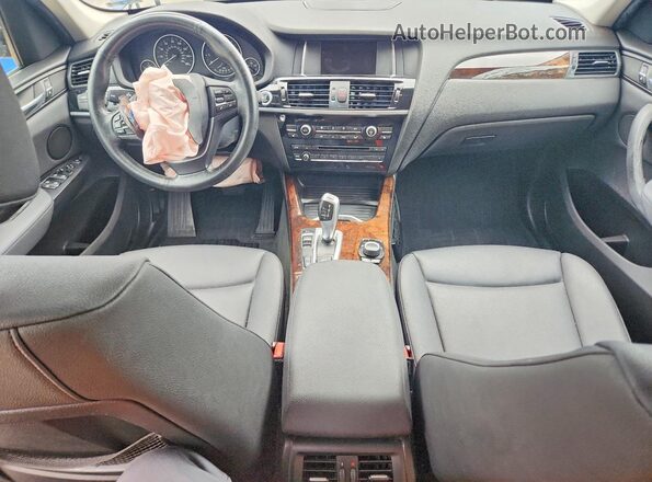 5UXWZ7C30H0V94095 2017 BMW X3 Blue Առջևի վահանակի տեսք