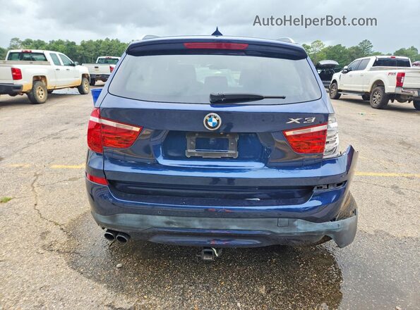 5UXWZ7C30H0V94095 2017 BMW X3 Blue Հետևի տեսք