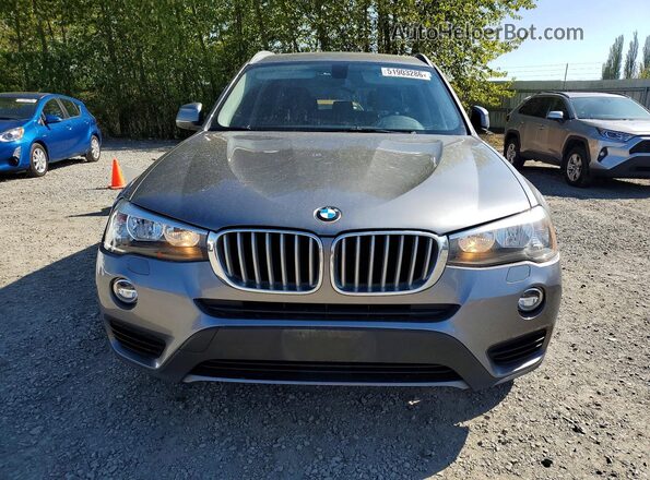 5UXWZ7C30H0X40138 2017 BMW X3 Gray Front view