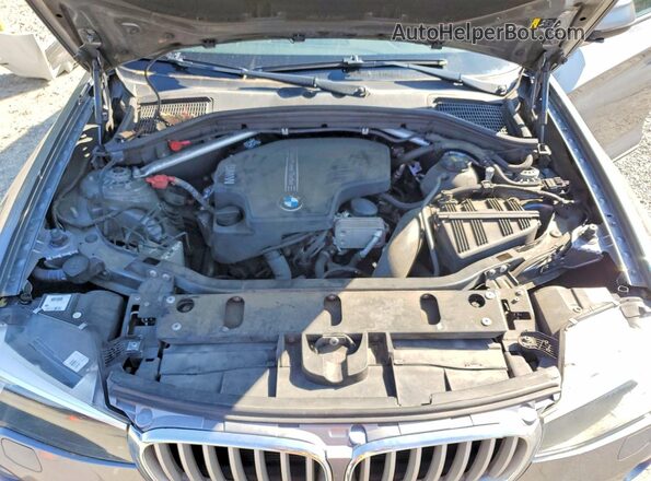 5UXWZ7C30H0X40138 2017 BMW X3 Gray Engine compartment view