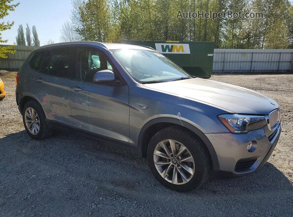 5UXWZ7C30H0X40138 2017 BMW X3 Gray Front right