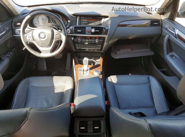 5UXWZ7C30H0X40138 2017 BMW X3 Gray Dashboard view