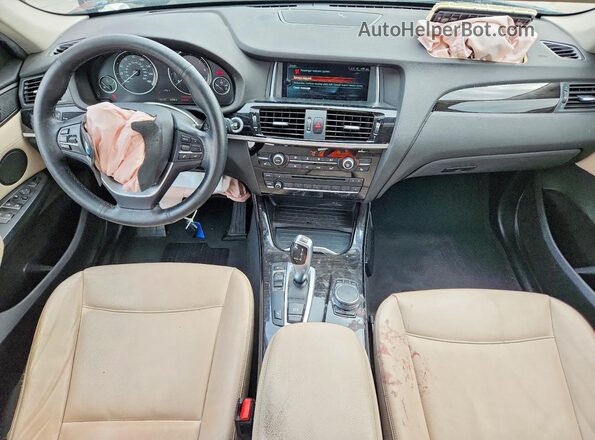 5UXWZ7C30H0X41614 2017 BMW X3 Black Widok deski rozdzielczej