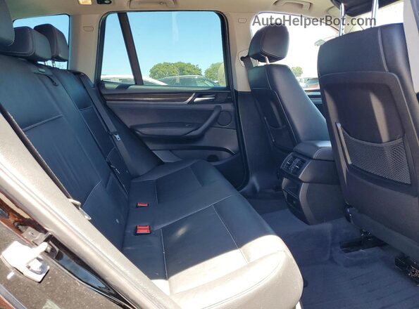 5UXWZ7C31H0V91495 2017 BMW X3 Black Vista interior trasera