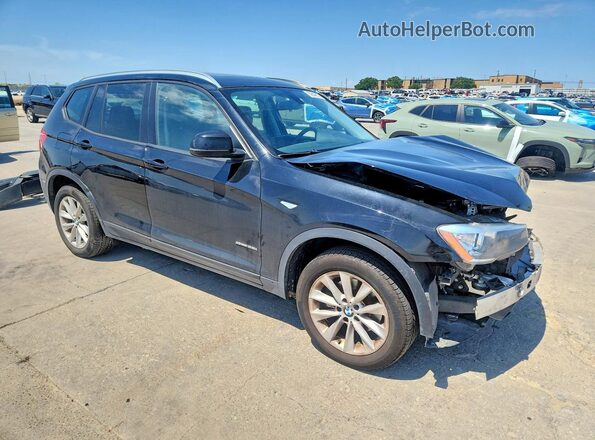 5UXWZ7C32H0X40111 2017 BMW X3 Black Առջևի աջ
