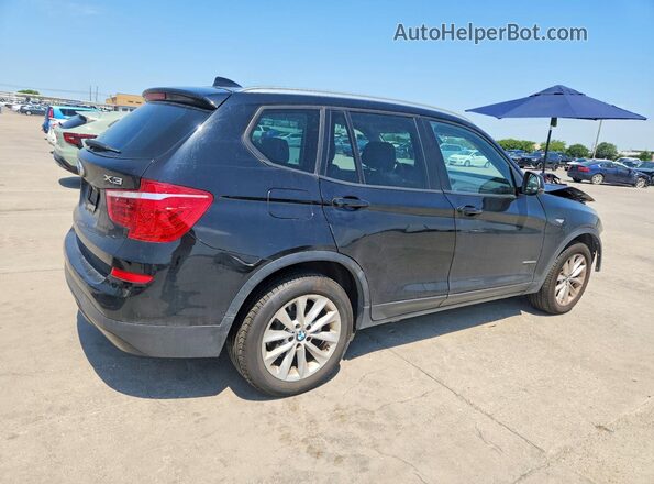 5UXWZ7C32H0X40111 2017 BMW X3 Black Հետևի աջ
