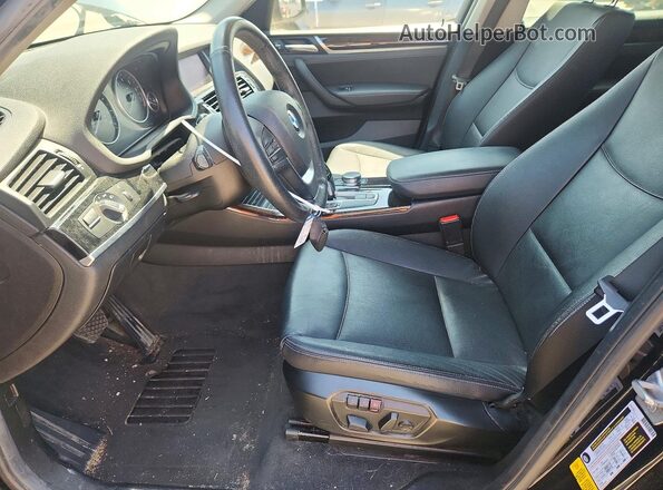 5UXWZ7C32H0X40111 2017 BMW X3 Black Սալոնի դիմացի տեսք