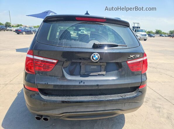 5UXWZ7C32H0X40111 2017 BMW X3 Black Հետևի տեսք