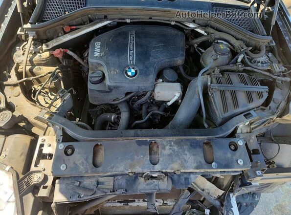 5UXWZ7C32H0X40111 2017 BMW X3 Black Սալոնի հետևի տեսք