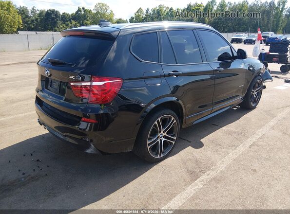 5UXWZ7C32H0X43140 2017 BMW X3 Black Հետևի աջ