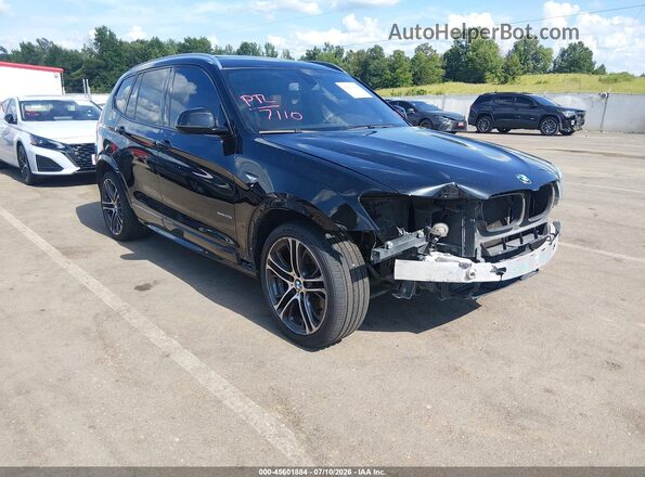 5UXWZ7C32H0X43140 2017 BMW X3 Black Դիմացի տեսք