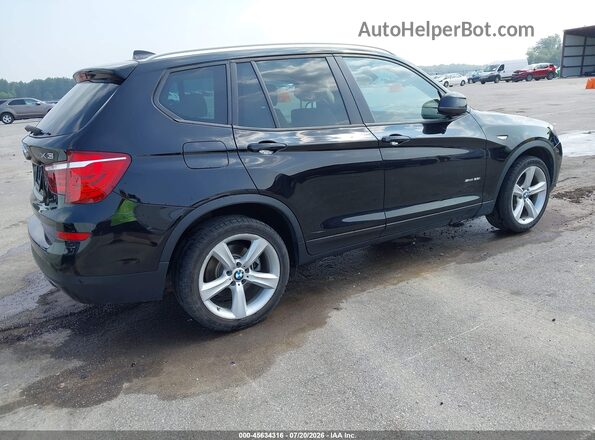 5UXWZ7C33H0X40344 2017 BMW X3 Black Задня права чверть