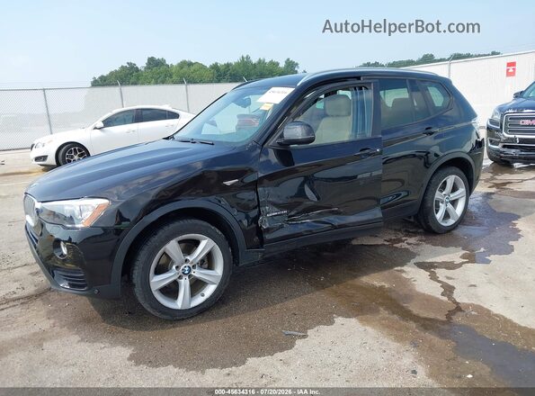 5UXWZ7C33H0X40344 2017 BMW X3 Black Передня ліва чверть
