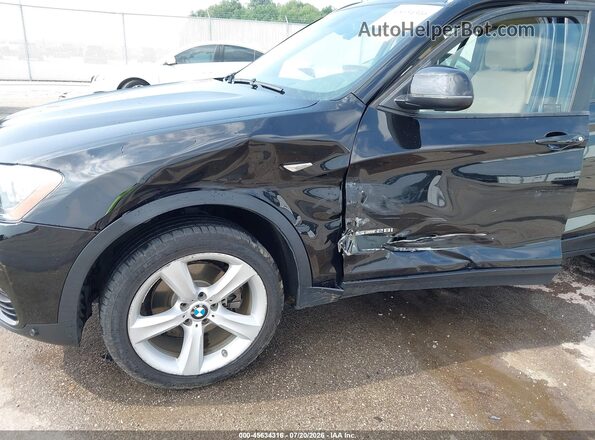 5UXWZ7C33H0X40344 2017 BMW X3 Black Вид спереду